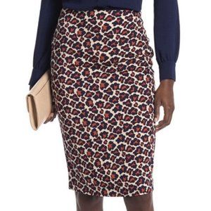 Diane Von Furstenberg Leopard Print Pencil Skirt